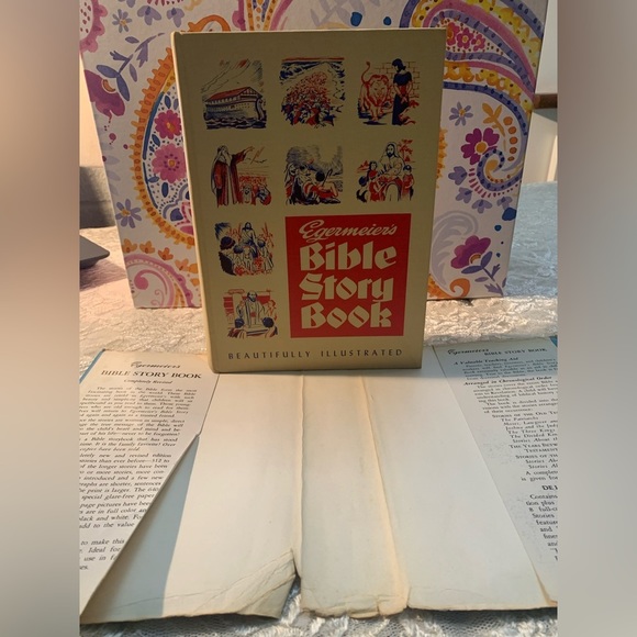 Egermeier's Bible Story Book (revised) Vintage 1955 Revised Edition w/ Dustcover - Picture 3 of 14